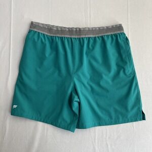 Fabletics Shorts Mens Size XL‎ The Fundamental Short Lined Teal Green Activewear